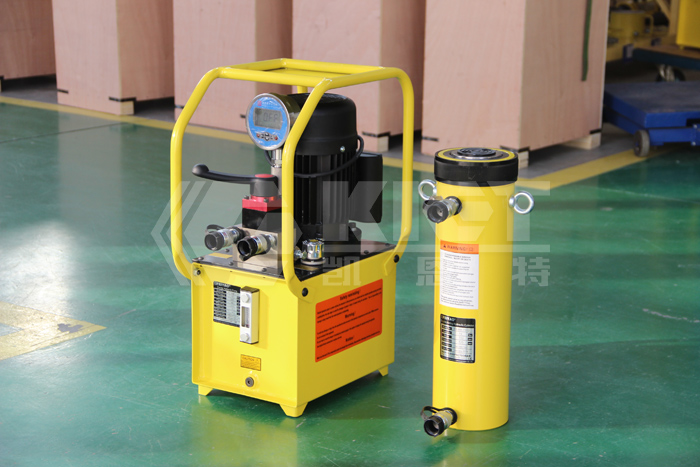 75噸雙作用液壓千斤頂配套1.1KW電動(dòng)泵