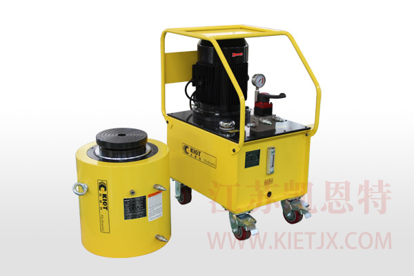 電動(dòng)液壓泵站配套雙作用大噸位液壓千斤頂【5.5KW、手動(dòng)換向閥】
